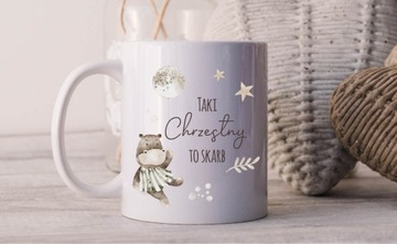 Кружка КРЕЩЕНИЕ спасибо крестным родителям подарок КРЕЩЕНИЕ в бохо в 2