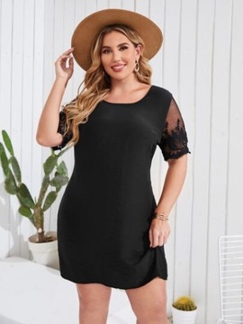 SHEIN PLUS SIZE SUKIENKA PROSTA CZARNA 46 V3B