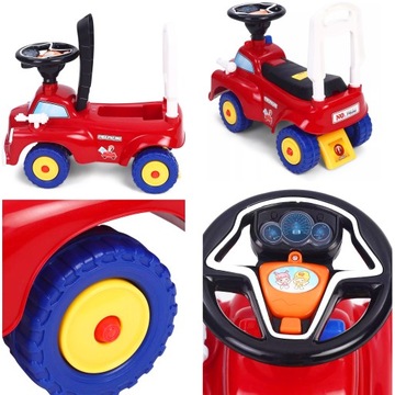 RIDE ON FIRE BRAND WALKER PUSHER SOUND 583 RED FOR A BOY