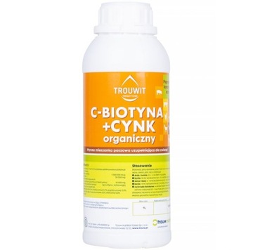 TROUWIT C-Biotyna + Cynk 1l witaminy dla kur bydła