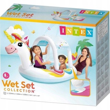 Intex Basen Brodzik z Daszkiem Jednorożec 58435