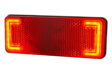 LAMPA OBRYSOWA LED 12/24V CZERWONA SLIM XS LD 2486