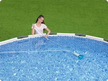 Odkurzacz Basenowy Mycia Czyszczenia Basen Jacuzi Szczotka Tyczka Wąż 58212