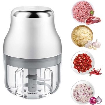 Электрическая чеснокорезка 250 мл - измельчение овощей, мяса и орехов