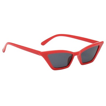 Damskie lustrzane plastikowe małe okulary przeciwsłoneczne Okulary Rouge noir