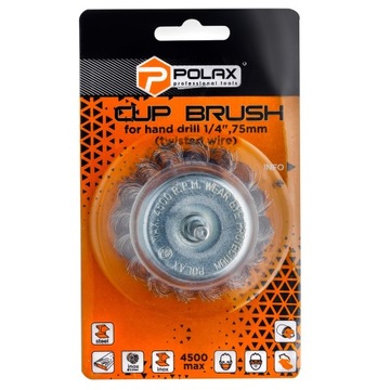 ПЕРЕДНЯЯ ЩЕТКА POLAX ДЛЯ СВЕРЛ С ХВОСТОВИКОМ 1/4