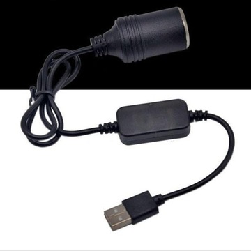 USB-адаптер прикуривателя, штекер на розетку 12 В