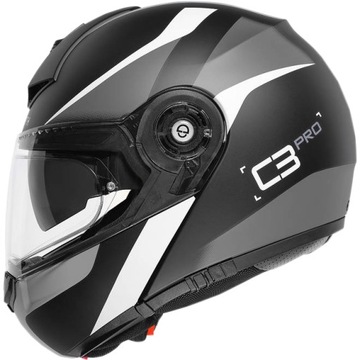 Kask motocyklowy Schuberth C3 Pro Sestante czarno-biało-szary mat 3XL