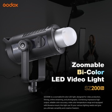 Godox Studio LED Video Light Zoomable Photography