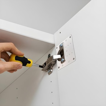 ПЛАСТИНА ДЛЯ РЕМОНТА МЕБЕЛЬНЫХ ПЕТЛЕЙ ШКАФА РЕМОНТНЫЙ КОМПЛЕКТ