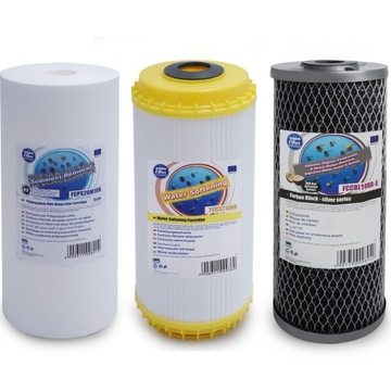 HHBB10B Filtr wody ZMIĘKCZACZ węglowy mechaniczny BIG BLUE 10