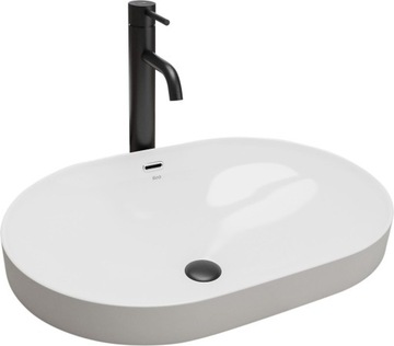 Umywalka Ceramiczna Wpuszczana w Blat Arleta Biała Rea SL