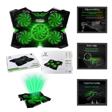 PODSTAWKA PODKŁADKA CHŁODZĄCA POD LAPTOP-A NOTEBOOK-A 12-17' COOLING PAD