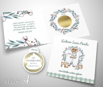 CZY ZOSTANIESZ MOJĄ CHRZESTNĄ PROŚBA PYTANIE DO CHRZESTNEJ PERSONALIZOWANA