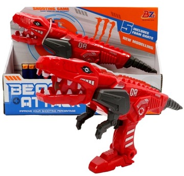 ПИСТОЛЕТ ДИНОЗАВРА С ДРОТИКАМИ И СНАРЯДАМИ ТИПА НЕРФ