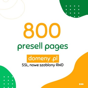 Dodanie do 800 Presell Pages Pozycjonowanie