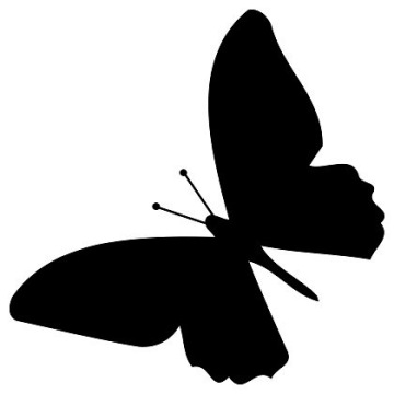 Naklejka ścienna MOTYL motylek dziewczynki 15 cm