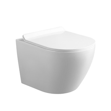 MISKA WC WISZĄCA RIMLESS MIZU BIAŁA DESKA SEDESOWA WOLNOOPADAJĄCA DUROPLAST