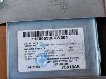 CHRYSLER GRAND VOYAGER IV LAMPA POLSTROVÁNÍ