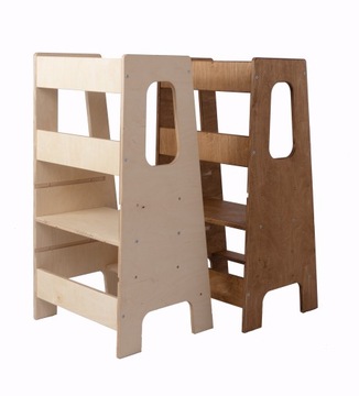 КУХОННЫЙ ПОМОЩНИК КУХОННЫЙ ПОМОЩНИК ПОДСТАВКА Башня Монтессори - покрыта воском