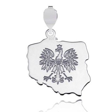 WISIOREK ZAWIESZKA POLSKA GODŁO ORZEŁ srebro 925