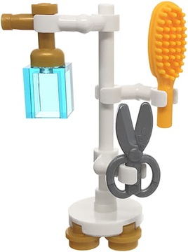 Stojak łazienkowy z akcesoriami - z klocków LEGO