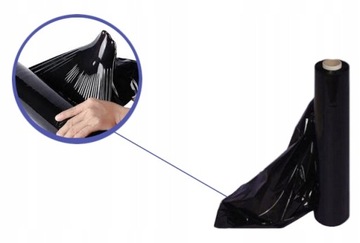 СТРЕТЧ ФОЛЬГА 3КГ, ЧЕРНАЯ, ПОКРЫВАЮЩАЯ, ПРОЧНАЯ