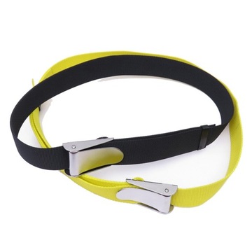 Snorkeling Waist Belt Buckle Fitness Black 1.8m
