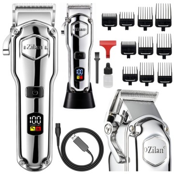 PROFESJONALNA MASZYNKA DO STRZYŻENIA BEZPRZEWODOWA WET&DRY USB ZESTAW 11W1