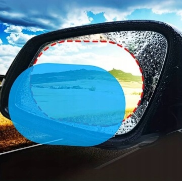 ПЛЕНКА ДЛЯ АВТОМОБИЛЬНЫХ ЗЕРКАЛ ГИБРИДНАЯ ЗАЩИТНАЯ ПРОТИВОТУМАННАЯ 2 ШТ.