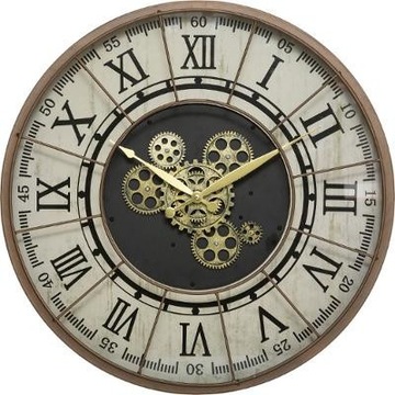 Zegar metal 57 cm mechaniczny BOHO d60