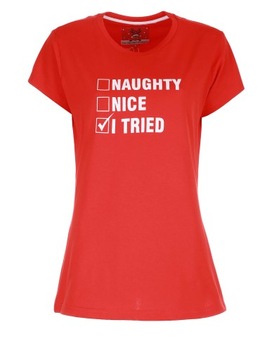 T-shirt damski czerwony Ladie's L OUTLET