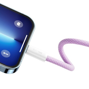 Кабель Baseus Dynamic Series USB-C — Lightning, 20 Вт, 2 м (фиолетовый)