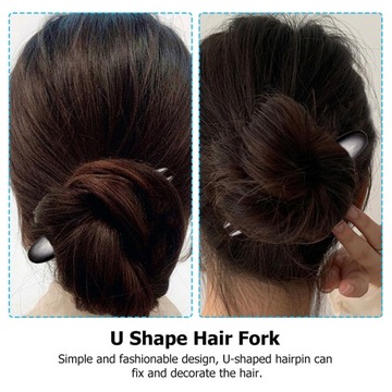 U-ОБРАЗНАЯ ВИЛКА ДЛЯ ВОЛОС ДЕРЕВЯННАЯ ШПИЛЬКА ДЛЯ ВОЛОС U-ОБРАЗНАЯ ВОЛОСЫ