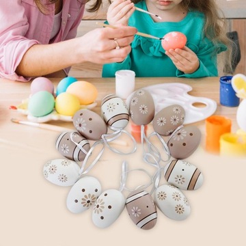 12x пасхальное яйцо, украшение, свет, поделки своими руками, красочные яйца, стиль А