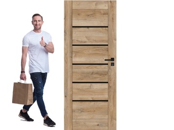 DRZWI WINDOOR CHICAGO BEZPRZYLGOWE DĄB COUNTRY