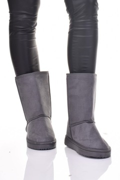 ŚNIEGOWCE DAMSKIE NISKIE OCIEPLANE PUSZYSTYM FUTERKIEM BUTY ZIMOWE