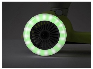 Светодиодный самокат 2в1 Игрушки Самокат для детей ЗЕЛЕНЫЙ