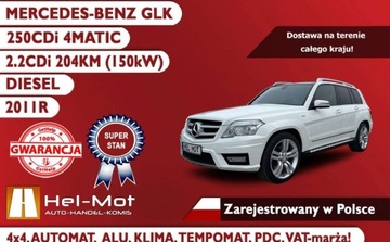 Mercedes GLK 2011 Mercedes-Benz GLK Bezwypadkowy, Klima, Alu, Zarejestrowany w Polsce, VAT-m, zdjęcie 2