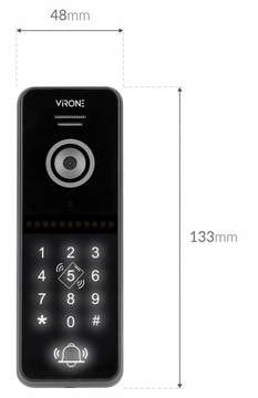 WIDEODOMOFON WIFI FULL HD SZYFRATOR APLIKACJA TUYA SUPERCENA VDP-61FHD