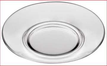 JASŁO - Spodek szklany pod szklankę - okrągły - bezbarwny - Ø 11 cm