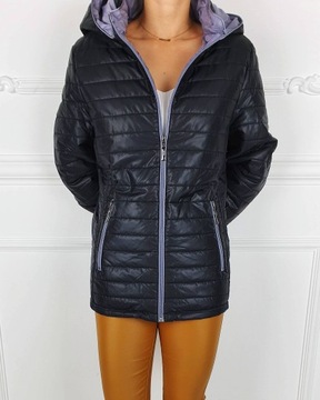#КУРТКА ЖЕНСКАЯ СТЕГАНАЯ С Капюшоном Плюс - Размер Цвета#