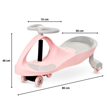 Гравитационная поездка на детском транспорте со светодиодными колесами