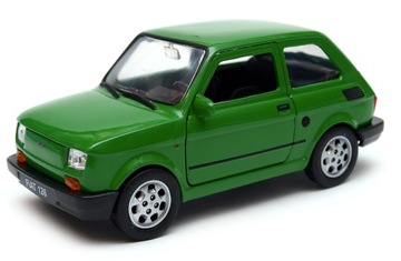 FIAT 126p MALUCH METAL MODEL WELLY 1:34 zielony