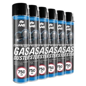 6x Aabcooling Stlačený Vzduch 750 ml 12x Trubička Na Čištění Telefonu