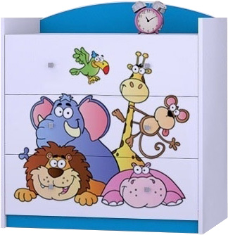 KOMODA DZIECIĘCA HAPPY K05 - BŁĘKIT - MEBELKI