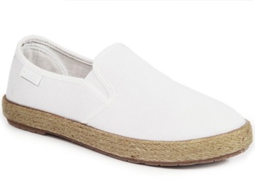 Espadryle buty damskie białe Big Star DD274015 39