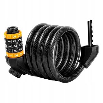 ЗАЩИЩАЮЩИЙСЯ от КРАЖИ ТРОСОВОЙ ЗАМОК, МОТОЦИКЛ, С КОМБИНАЦИЕЙ