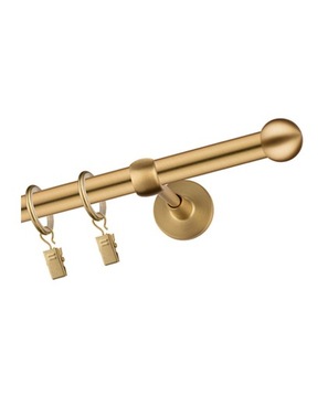 ОДИНОЧНЫЙ МЕТАЛЛИЧЕСКИЙ КАРДИН 19ММ ЗОЛОТО ЗОЛОТО 220см НАБОР