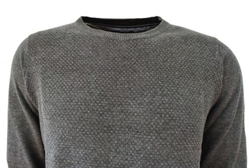 Свитер мужской, серый классический, XL